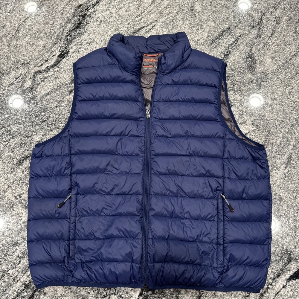 Hawk and Co Sport Performance Puffer‎ Vest Mens 2XL XXL Blue #G50